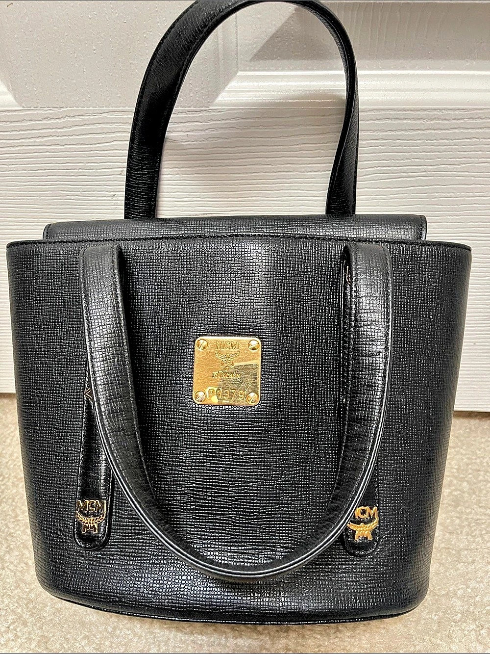 MCM Mini Tote in Black